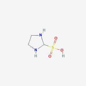 molecular formula C3H8N2O3S B14368268 Imidazolidine-2-sulfonic acid CAS No. 91158-64-4