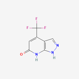 4-(trifluoromethyl)-1H-pyrazolo[3,4-b]pyridin-6-ol