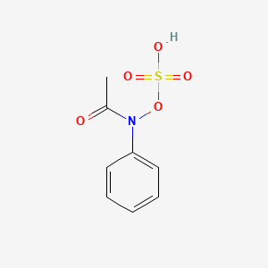 molecular formula C8H9NO5S B14368303 N-Phenyl-N-(sulfooxy)acetamide CAS No. 91631-51-5