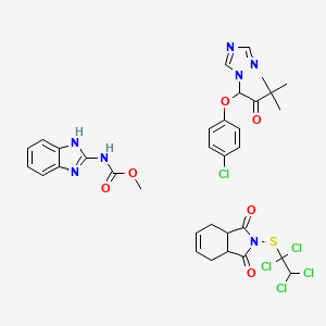 molecular formula C33H34Cl5N7O6S B14368395 Bayleton BCF CAS No. 92459-33-1