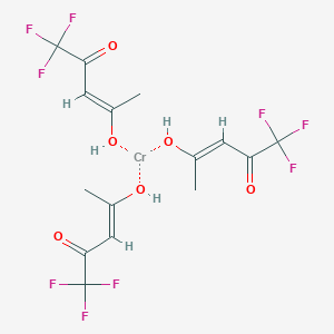 molecular formula C15H15CrF9O6 B1436840 Chromium;5,5,5-trifluoro-4-hydroxypent-3-en-2-one CAS No. 14592-89-3