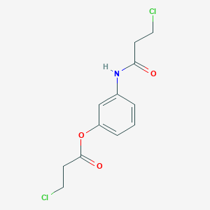 molecular formula C12H13Cl2NO3 B1436843 3-(3-氯丙酰胺)苯基 3-氯丙酸酯 CAS No. 2250243-33-3