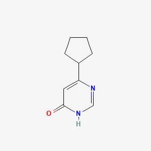 molecular formula C9H12N2O B1436847 6-Cyclopentylpyrimidin-4-ol CAS No. 1159818-25-3