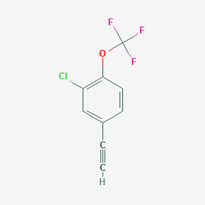 molecular formula C9H4ClF3O B1436853 2-Chloro-4-ethynyl-1-(trifluoromethoxy)benzene CAS No. 2228746-58-3