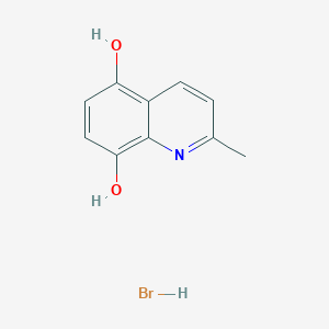 molecular formula C10H10BrNO2 B1436858 2-甲基喹啉-5,8-二醇氢溴酸盐 CAS No. 1803607-09-1