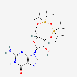 molecular formula C22H39N5O6Si2 B1436859 3',5'-O-(1,1,3,3-Tetraisopropyl-1,3-disiloxanediyl)guanosine CAS No. 69304-44-5