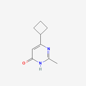 molecular formula C9H12N2O B1436861 6-Cyclobutyl-2-methylpyrimidin-4-ol CAS No. 1412953-30-0