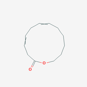 molecular formula C12H18O2 B14368613 1-Oxacyclotrideca-4,7-dien-2-one CAS No. 90134-39-7