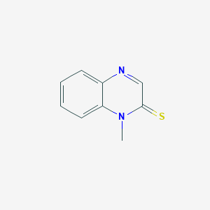 molecular formula C9H8N2S B14368630 2(1H)-Quinoxalinethione, 1-methyl- CAS No. 90418-02-3