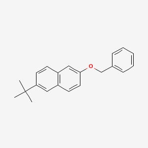 molecular formula C21H22O B14368645 2-(Benzyloxy)-6-tert-butylnaphthalene CAS No. 93245-51-3