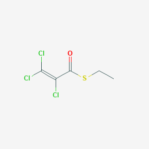 molecular formula C5H5Cl3OS B14368669 S-Ethyl 2,3,3-trichloroprop-2-enethioate CAS No. 90236-99-0