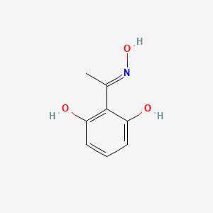 molecular formula C8H9NO3 B1436867 (E)-1-(2,6-Dihydroxyphenyl)ethanone oxime CAS No. 22233-82-5