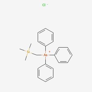 molecular formula C22H26AsClSi B14368682 Triphenyl[(trimethylsilyl)methyl]arsanium chloride CAS No. 93746-52-2