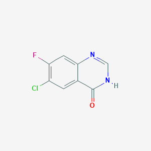 molecular formula C8H4ClFN2O B1436871 6-Chloro-7-fluoro-3,4-dihydroquinazolin-4-one CAS No. 17519-02-7