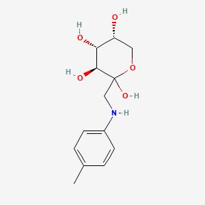 molecular formula C13H19NO5 B14368737 N-p-Methylphenyl-1-deoxy-D-fructosylamine CAS No. 90866-04-9
