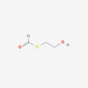 molecular formula C3H6O2S B14368764 Methanethioic acid, S-(2-hydroxyethyl) ester CAS No. 91660-57-0