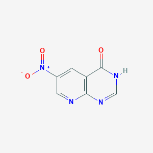 molecular formula C7H4N4O3 B1436877 6-nitro-3H-pyrido[2,3-d]pyrimidin-4-one CAS No. 2140305-32-2