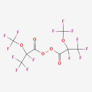 molecular formula C8F14O6 B14368776 Bis[2-(trifluoromethoxy)-2,3,3,3-tetrafluoropropionyl] peroxide CAS No. 90275-06-2