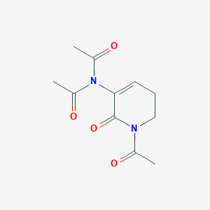 molecular formula C11H14N2O4 B14368783 N-Acetyl-N-(1-acetyl-2-oxo-1,2,5,6-tetrahydropyridin-3-yl)acetamide CAS No. 90237-98-2