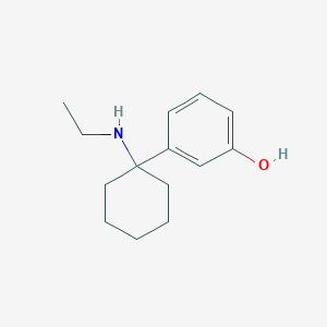 molecular formula C14H21NO B1436879 3-[1-(Ethylamino)cyclohexyl]phenol CAS No. 2243815-20-3