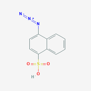 molecular formula C10H7N3O3S B14368819 4-Azidonaphthalene-1-sulfonic acid CAS No. 93673-76-8