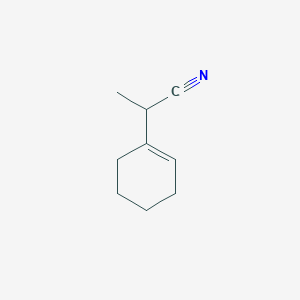 molecular formula C9H13N B14368875 2-(Cyclohex-1-en-1-yl)propanenitrile CAS No. 94229-52-4