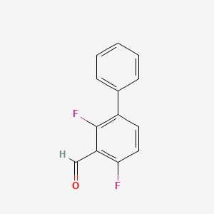 molecular formula C13H8F2O B1436893 2,6-Difluoro-3-phenylbenzaldehyde CAS No. 2221812-11-7