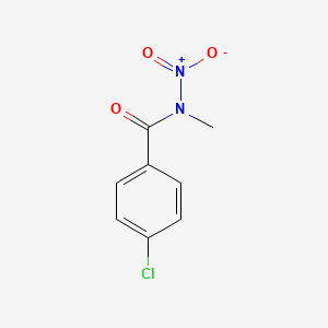 molecular formula C8H7ClN2O3 B14368937 Benzamide, 4-chloro-N-methyl-N-nitro- CAS No. 90110-19-3