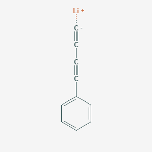 molecular formula C10H5Li B14368982 lithium;buta-1,3-diynylbenzene CAS No. 91735-10-3