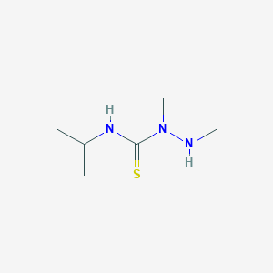 molecular formula C6H15N3S B14369065 Hydrazinecarbothioamide, 1,2-dimethyl-N-(1-methylethyl)- CAS No. 90447-44-2