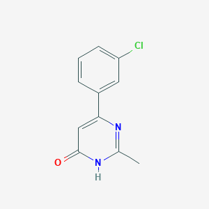 molecular formula C11H9ClN2O B1436907 6-(3-Chlorophenyl)-2-methylpyrimidin-4-ol CAS No. 1412957-57-3