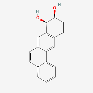 molecular formula C18H16O2 B14369112 Benz(a)anthracene-8,9-diol, 8,9,10,11-tetrahydro-, (8R-cis)- CAS No. 91423-73-3