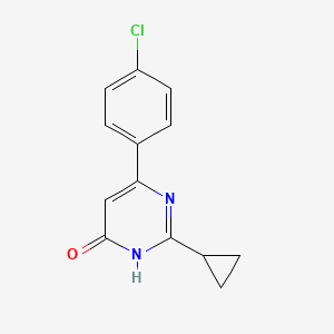 molecular formula C13H11ClN2O B1436912 6-(4-Chlorophenyl)-2-cyclopropylpyrimidin-4-ol CAS No. 1412959-63-7