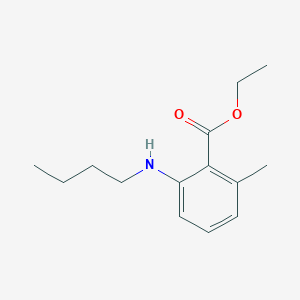 molecular formula C14H21NO2 B14369141 Ethyl 2-(butylamino)-6-methylbenzoate CAS No. 90259-54-4