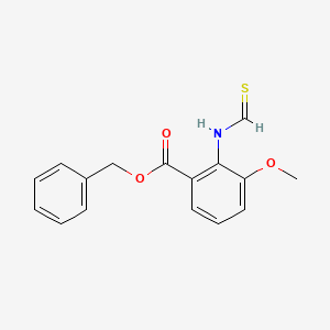 molecular formula C16H15NO3S B14369146 Benzyl 2-(methanethioylamino)-3-methoxybenzoate CAS No. 90155-34-3