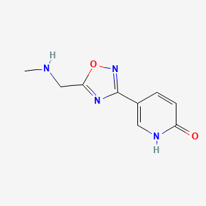 5-(5-((Methylamino)methyl)-1,2,4-oxadiazol-3-yl)pyridin-2-ol