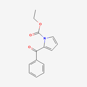molecular formula C14H13NO3 B14369429 Ethyl 2-benzoyl-1H-pyrrole-1-carboxylate CAS No. 92012-08-3