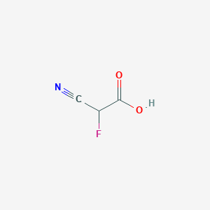 molecular formula C3H2FNO2 B14369464 Cyano(fluoro)acetic acid CAS No. 91416-74-9