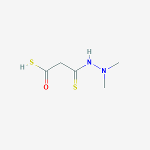 molecular formula C5H10N2OS2 B1436950 3-(2,2-Dimethylhydrazinyl)-3-thioxopropanethioic O-acid CAS No. 98069-74-0