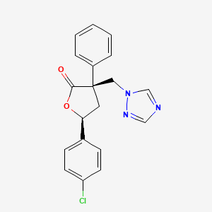 molecular formula C19H16ClN3O2 B1436951 Fenbuconazole-lactone B RH-9130 CAS No. 146887-38-9
