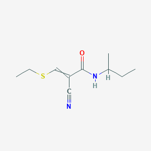 molecular formula C10H16N2OS B14369518 N-(Butan-2-yl)-2-cyano-3-(ethylsulfanyl)prop-2-enamide CAS No. 90279-86-0