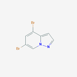 molecular formula C7H4Br2N2 B1436958 4,6-Dibromopyrazolo[1,5-a]pyridine CAS No. 1473426-21-9