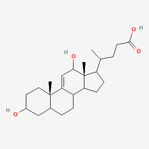 B1436962 (R)-4-((3R,5R,8S,10S,12S,13R,14S,17R)-3,12-Dihydroxy-10,13-dimethyl-2,3,4,5,6,7,8,10,12,13,14,15,16,17-tetradecahydro-1H-cyclopenta[a]phenanthren-17-yl)pentanoic acid CAS No. 24637-46-5