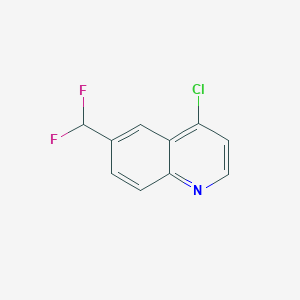 molecular formula C10H6ClF2N B1436965 4-Chloro-6-(difluoromethyl)quinoline CAS No. 2248157-38-0