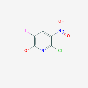 molecular formula C6H4ClIN2O3 B1436966 2-氯-5-碘-6-甲氧基-3-硝基吡啶 CAS No. 2316813-32-6