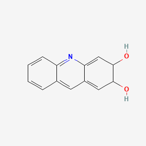 molecular formula C13H11NO2 B14369678 2,3-Dihydroacridine-2,3-diol CAS No. 91868-06-3