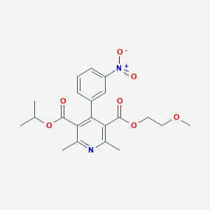 molecular formula C21H24N2O7 B143697 Dehydro nimodipine CAS No. 85677-93-6