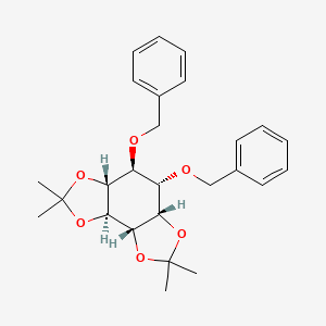 molecular formula C26H32O6 B1436970 (3AR,4S,5S,5aS,8aS,8bS)-4,5-bis(benzyloxy)-2,2,7,7-tetramethylhexahydrobenzo[1,2-d:3,4-d']bis([1,3]dioxole) CAS No. 131233-62-0