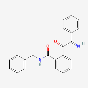 molecular formula C22H18N2O2 B14369700 N-Benzyl-2-[imino(phenyl)acetyl]benzamide CAS No. 90072-50-7