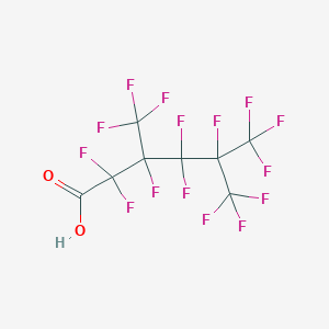 molecular formula C8HF15O2 B1436973 2,2,3,4,4,5,6,6,6-Nonafluoro-3,5-bis(trifluoromethyl)hexanoic acid CAS No. 1144512-35-5